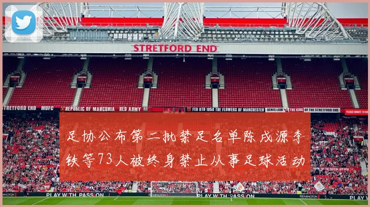 足协公布第二批禁足名单陈戌源李铁等73人被终身禁止从事足球活动